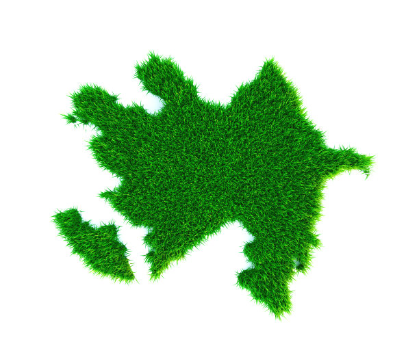 阿塞拜疆草图，白色背景图片下载