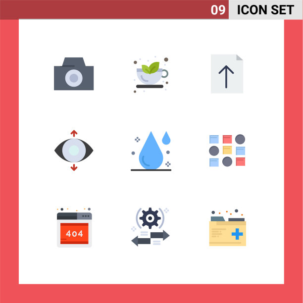 用户界面包9个基本平色的图片下载