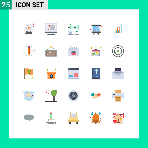 25平色概念的网站移动和图片下载