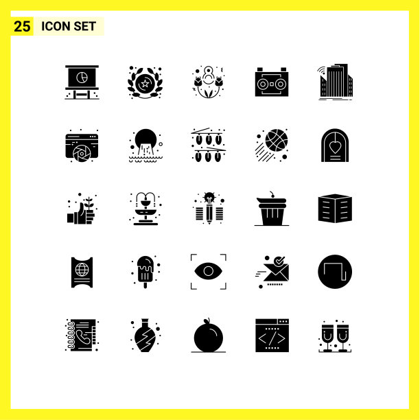 移动界面立体字形设置25个象形文字图片下载