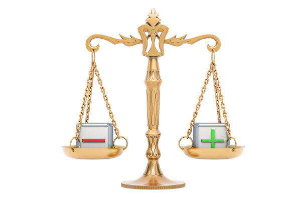 磅秤，平衡加减的概念。3D渲染孤立的白色背景图片下载