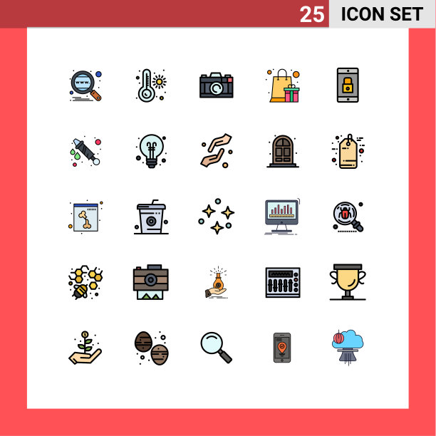 填充线平色包25通用图片下载