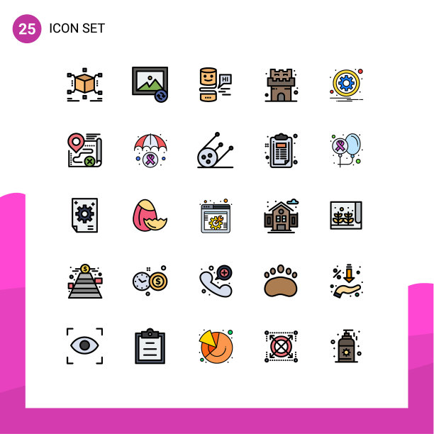 移动界面填充线平面颜色设置25图片下载