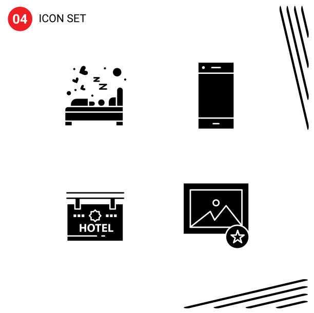 4创意图标的现代标志和符号图片下载