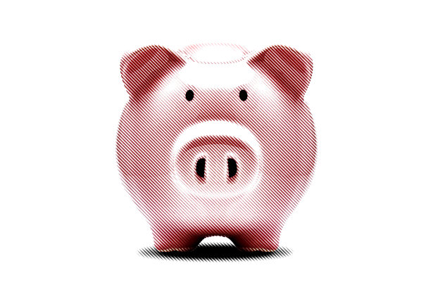 用雕刻成像技术制作的粉色储蓄罐图片下载