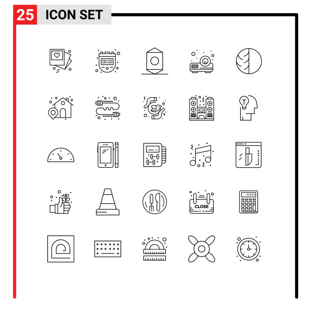 可编辑线条包25简单线条干皮肤图片下载