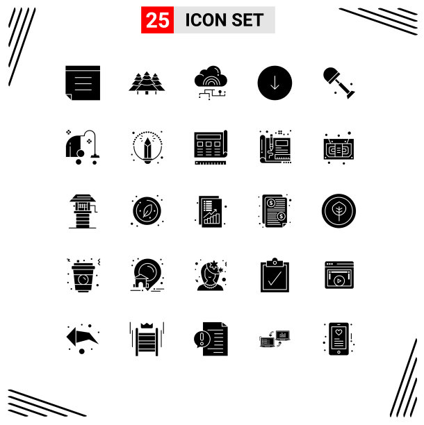 现代集25个立体象形文字之图片下载