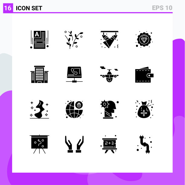 组16实字形符号和符号图片下载