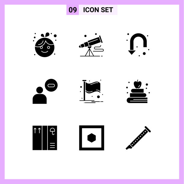 主题立体符号和可编辑符号的9种图片下载