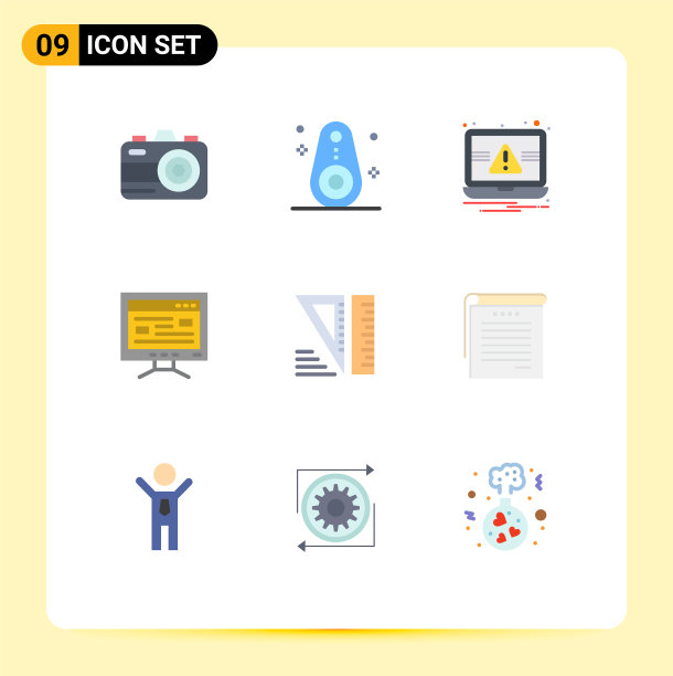 9种适用于网络和移动的通用平面颜色图片下载