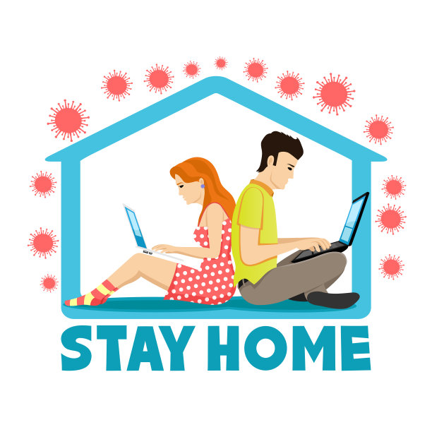 人们在家工作。图片下载