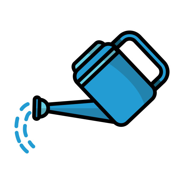 喷壶图标矢量插图设计图片下载