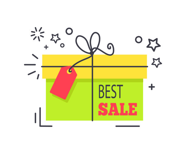 特价优惠标签购物包装盒图片下载