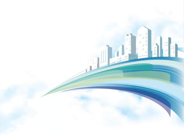 高效、清洁和先进的城市矢量插图EPS 10图片下载