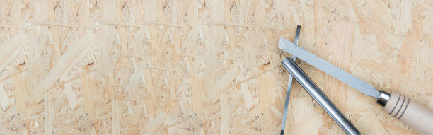 木工工具在一个简单的背景与文字空间图片下载