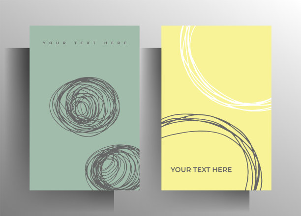 封面设计为书，小册子，小册子，杂志，目录模板集。图片下载