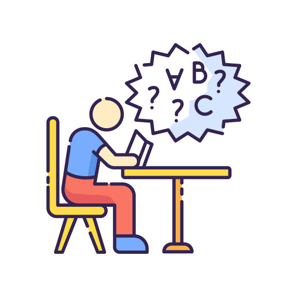 阅读障碍RGB颜色图标图片下载