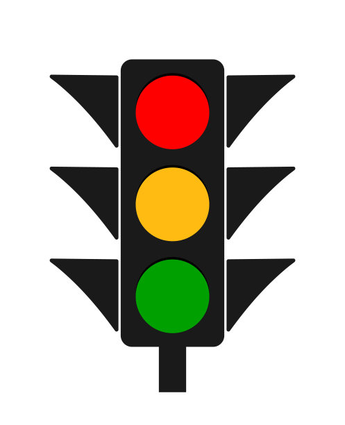 红绿灯。图标的红绿灯。道路上的红、黄、绿信号灯表示安全。停止或走。街道上的交通灯作为警告。人行横道标志，以供监管。十字路口的设备。向量图片下载