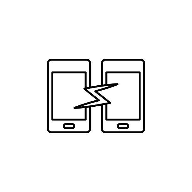 电话同步线性矢量图标图片下载