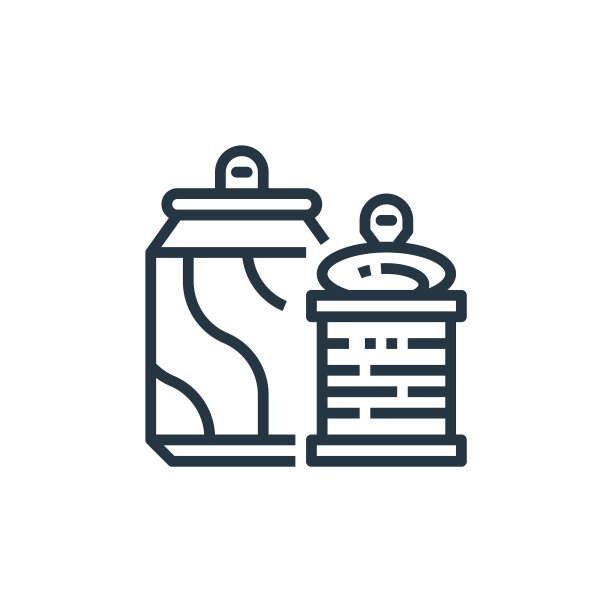 可以矢量图标孤立在白色背景上。轮廓线、细线可以图标用于网站设计和手机、应用程序开发。细线可以勾勒图标矢量插图。图片下载