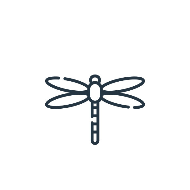 蜻蜓矢量图标孤立在白色背景。蜻蜓轮廓，细线图标，用于网站设计和手机，应用程序开发。细线蜻蜓轮廓图标矢量插图。图片下载