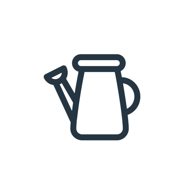 喷壶矢量图标孤立的白色背景。Outline, thin line浇水罐图标用于网站设计和手机，应用程序开发。细线浇水可以轮廓图标矢量插图。图片下载