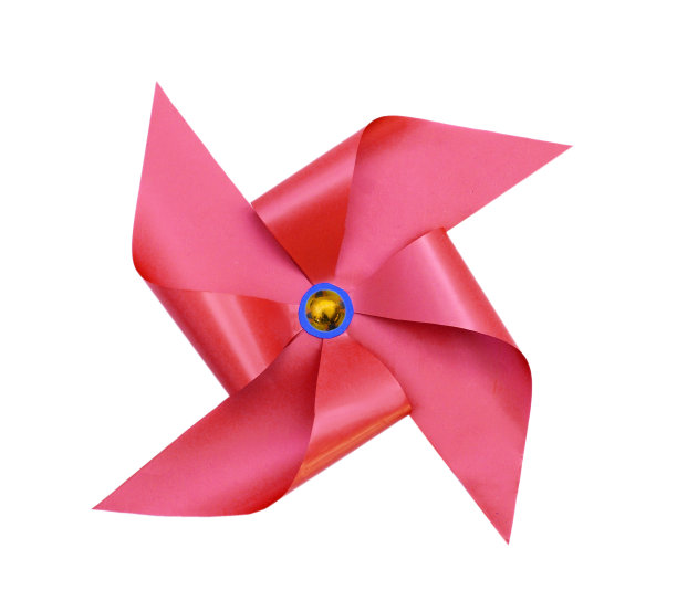 一个风车在白色的背景上图片下载