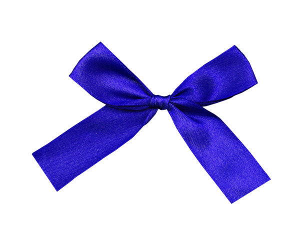 白色背景上闪亮的蓝色缎带图片下载