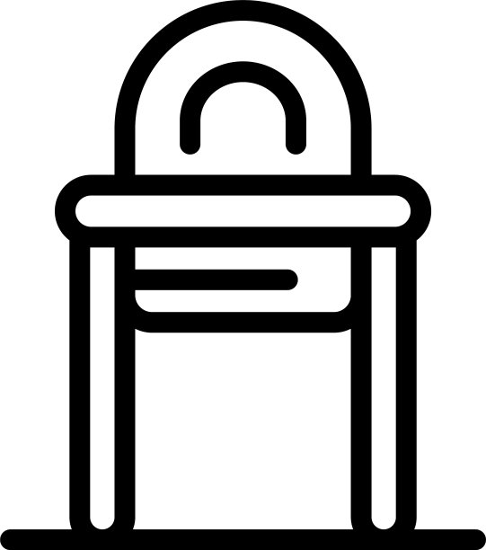 家庭喂养椅图标轮廓风格图片下载