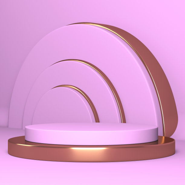 化妆品展示的空橱窗。最小的场景图片下载