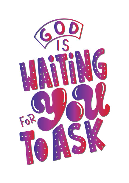 上帝在等着你在白色背景上提问。图片下载