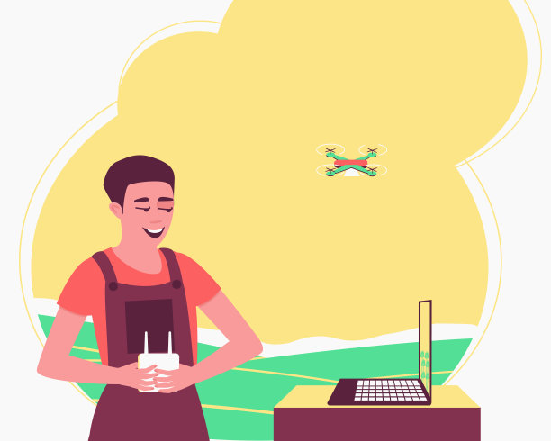 无人技术监测和处理农作物图片下载