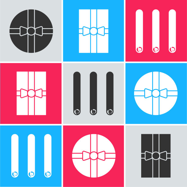 套装礼盒，礼盒和三卷桂皮图标棍棒。向量图片下载