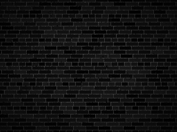 向量黑色砖墙背景与vignette图片下载