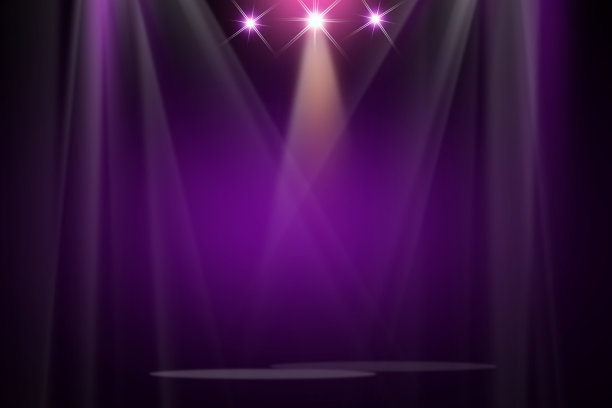 舞台背景聚光灯在地板上闪烁，准备在体育场表演和音乐会图片下载