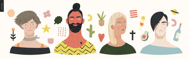 漂亮的人的画像图片下载