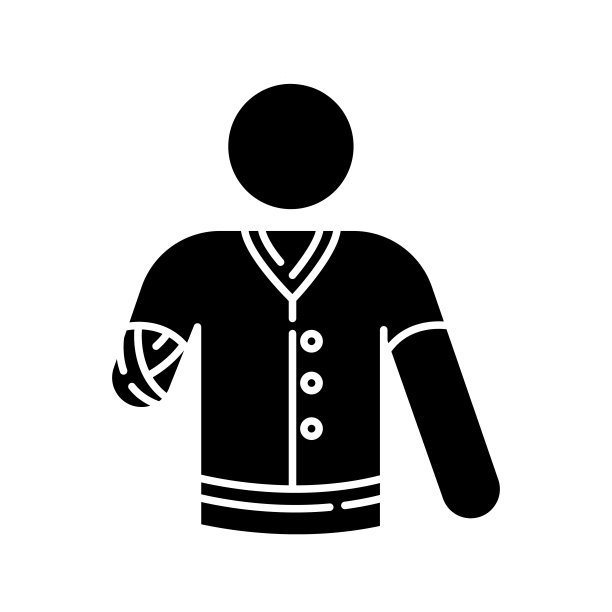 手截肢黑色字形图标图片下载