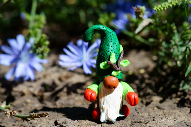 树林里有个侏儒的身影。图片下载