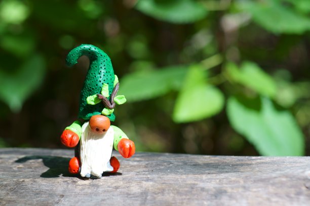 树林里有个侏儒的身影。图片下载