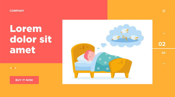 小男孩躺在床上数羊图片下载