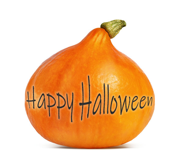 白色背景上的万圣节大南瓜图片下载
