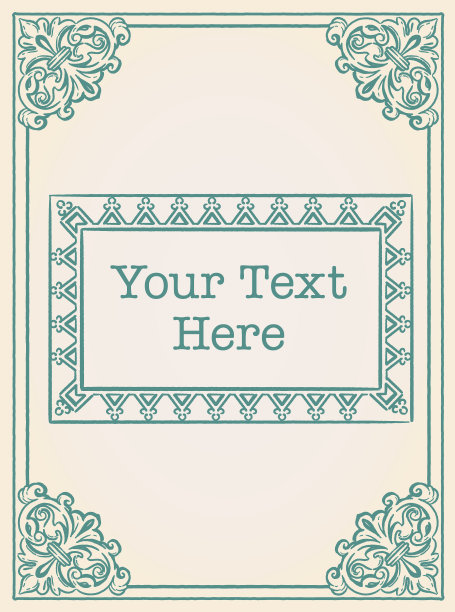 装饰复古框架和元素在古董哥特式风格。矢量插图。图片下载