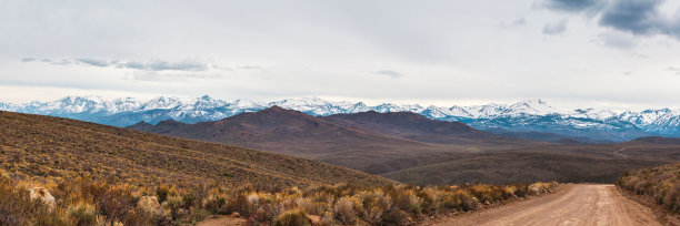 内华达山脉全景视图，加利福尼亚州，美国图片下载