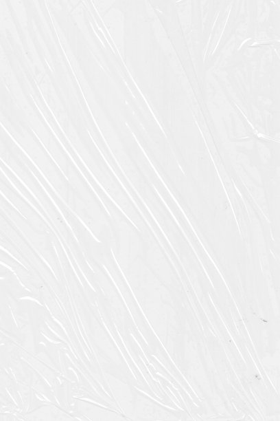 皱巴巴的萨兰白色塑料包裹表面纹理覆盖图片下载