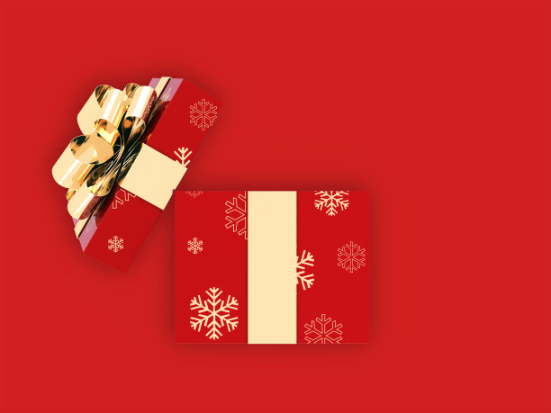 圣诞礼盒打开惊喜拷贝空间图片下载