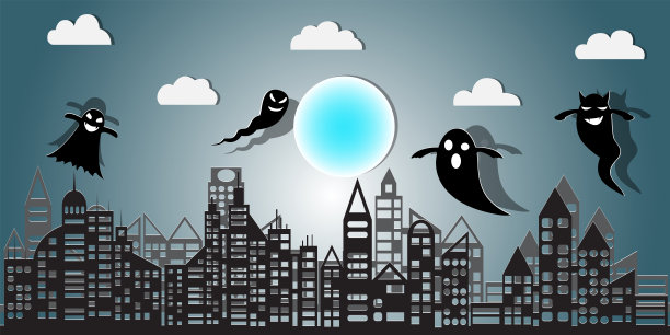 万圣节背景素材ID：382178292