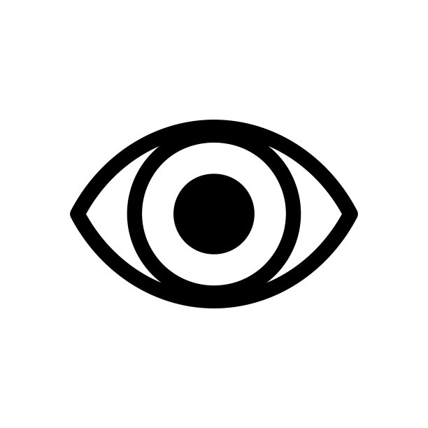 眼睛矢量图标。视觉和外观符号。查看或观看标志。眼镜商的标志。孤立在白色背景上。图片下载