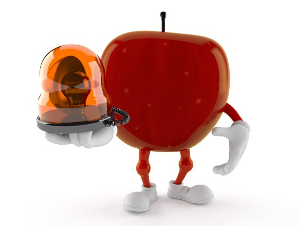 苹果人物按住紧急警报图片下载