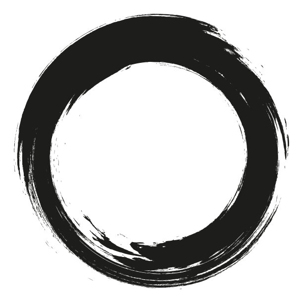 矢量笔刷在白色背景上画圆圈。墨汁手绘画画笔圈。标志、标签设计元素矢量插图。黑色的抽象的圆。框架。图片下载