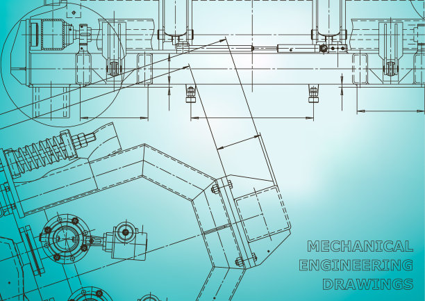 蓝图,素描。工程说明向量。封面，传单，横幅，背景。仪器制造图纸图片下载